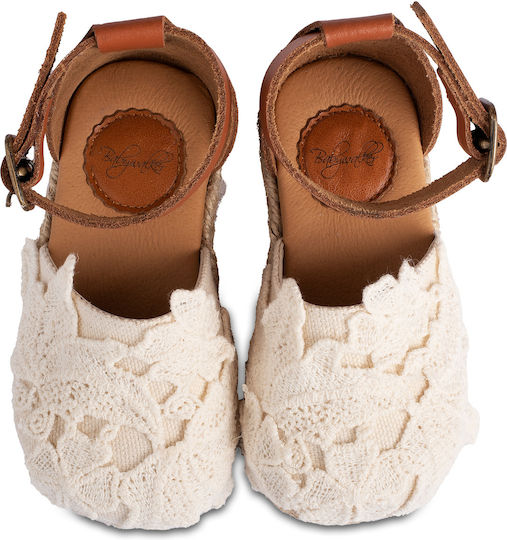 Babywalker Pantofi De Botez Pentru Fetițe Espadrile Ecru