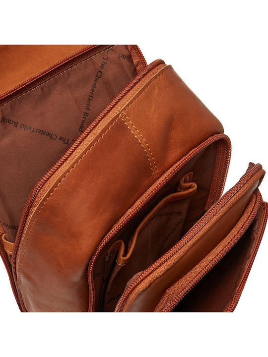 Leather Men's Bag Sling Tabac Brown