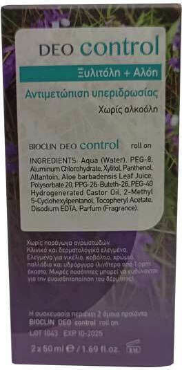 Bioclin Deo Deodorant als Roll-On 2x50ml