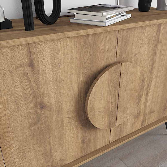 Bufet Gora Din Lemn Maro Deschis 110x35.6x82cm