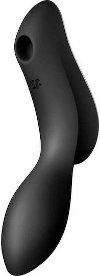 Satisfyer Curvy Trinity 2 Αναρροφητής Αιδοίου με Δόνηση Air Pulse Vibrator Black