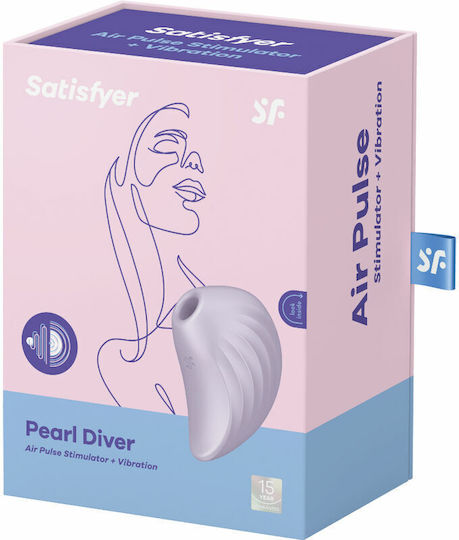 Satisfyer Pearl Diver Αναρροφητής Αιδοίου με Δόνηση Stimulator & Vibrator Violet