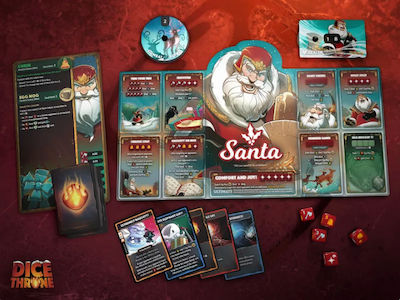 Roxley Настолна Игра Dice Throne: Santa Vs Krampus за 2-6 Играчи 8+ Години