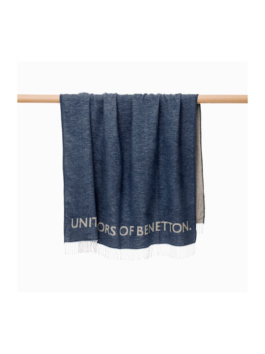 Benetton Tevere Ριχτάρι Πολυθρόνας 140x190εκ. Dark Blue