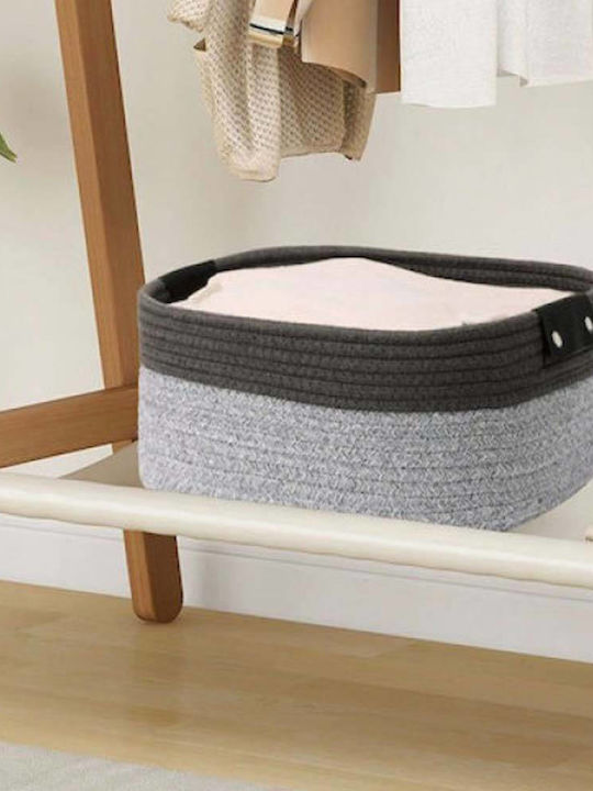 Sidirela Storage Basket Fabric Gray 38x25.4x22.8cm 1pcs