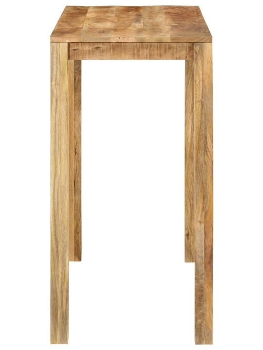 Table Bar from Solid Wood Natural 112x55x108cm