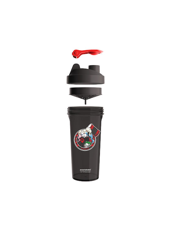 SmartShake Lite Harley Quinn Shaker Πρωτεΐνης 800ml Πλαστικό Μαύρο