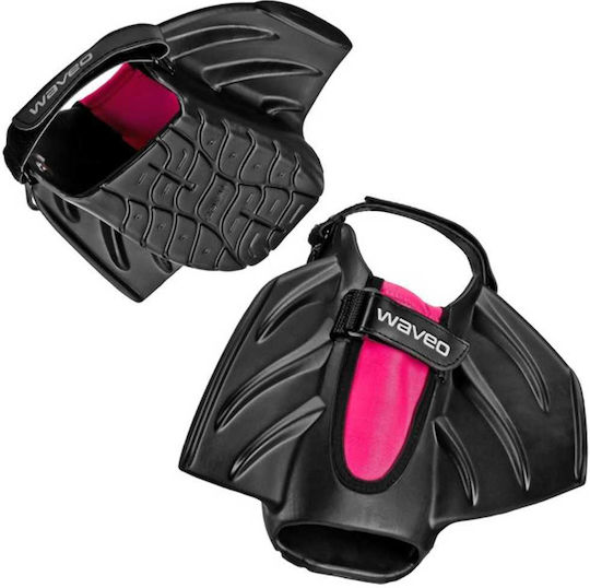 Waveo Βατραχοπέδιλα Κολύμβησης Swim Fins Κοντά Black-Pink
