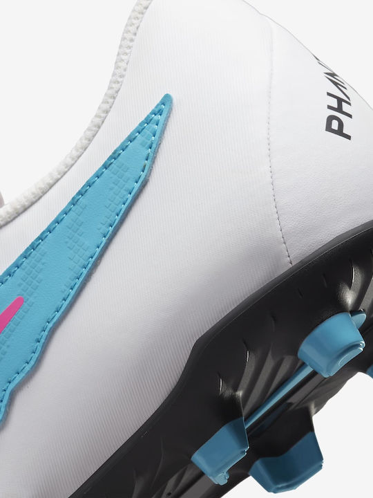 Nike Phantom GX Club Pantofi de Fotbal cu crampoane Albastru Baltic / Alb / Albastru Laser / Roz Exploziv