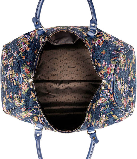 Signare Signare Flower Meadow Sack Voyage Blue Fabric L57xW30xH29cm
