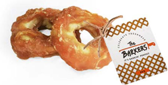 Celebrate Freshness The Barkers BBQ Donut Dog Treat Small Breeds with Chicken 5cm 28gr 80421