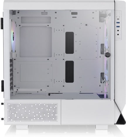 Thermaltake Ceres 500 TG ARGB Геймърско бюро Midi Tower Компютърна кутия със страничен прозорец Сняг
