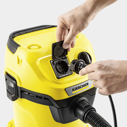 Karcher WD 3 P V-17/4/20 Staubsauger Flüssigkeiten / Feststoffe 1000W mit Kunststoff Behälter 17Es