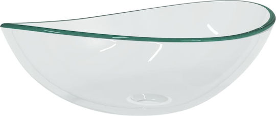 vidaXL Επικαθήμενος Νιπτήρας Γυάλινος 54.5x35x15.5cm vidaXL Επικαθήμενος Νιπτήρας Γυάλινος 54.5x35x15.5cm