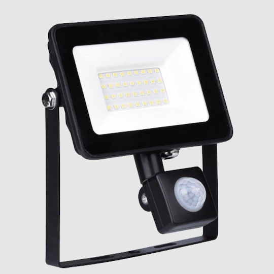 Elmark Vega20s Waterproof LED Flood Light 20W Cold White 5500K with Motion Sensor IP65