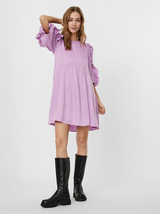 Summer Mini Dress Purple