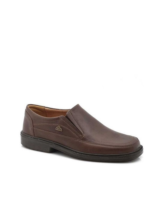 Boxer Men's Leather Casual Shoes Brown