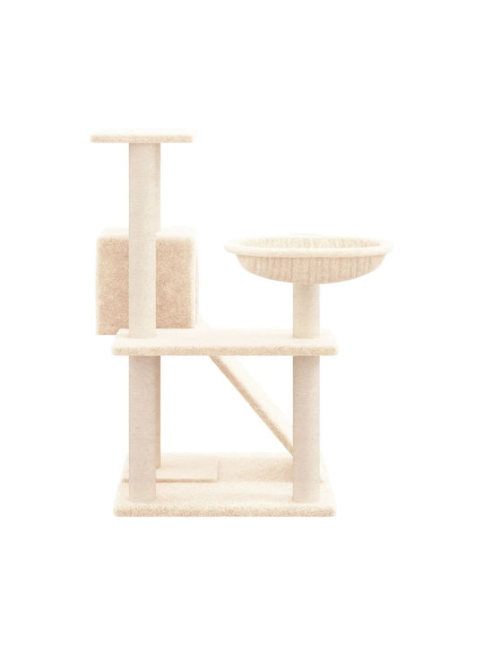 vidaXL Scratching Post Cat Trees Beige 4 levels 73x49x82cm