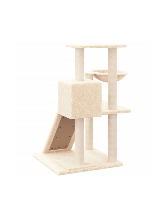 vidaXL Scratching Post Cat Trees Beige 4 levels 73x49x82cm