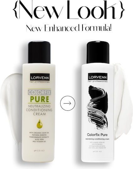Lorvenn Colorfix Pure Neutralizing Conditioning Cream Conditioner Διατήρησης Χρώματος για Βαμμένα Μαλλιά 500ml
