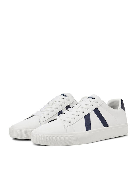 Jack & Jones Adidași Alb Strălucitor / Albastru