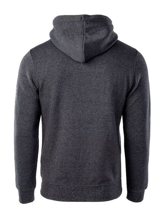 Elbrus Chiano Men's Cardigan with Hood & Pockets Gray