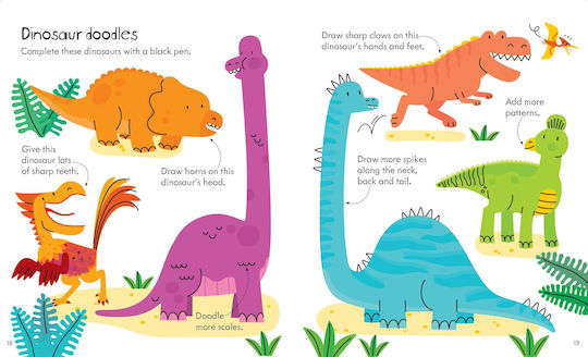Little Children's Dinosaur Activity Book