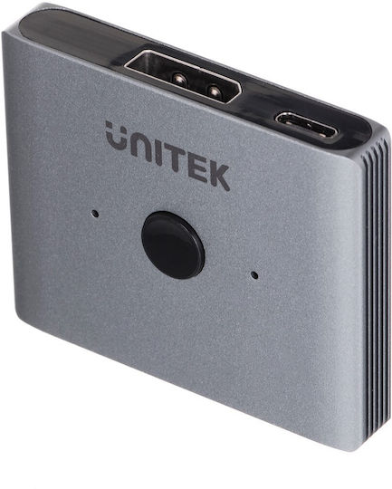 Unitek Двупосочен превключвател 8K DisplayPort V1609A KVM и превключвател на данни V1609A