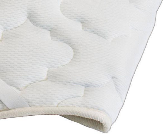 Elatirio Strom Ανώστρωμα Classic Ημίδιπλο Polyester με Λάστιχα Εφαρμογής 110x200x2εκ.