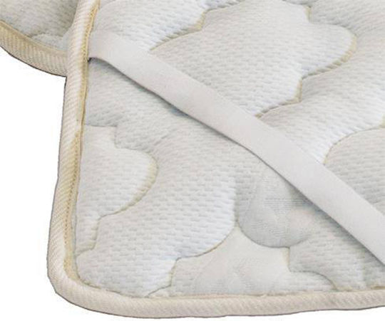 Elatirio Strom Mattress Topper Classic Super Double Polyester with Elastic Straps 160x200x2cm