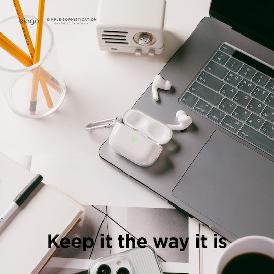 Elago Clear Hang Case Калъф с кука в Прозрачен цвят за Apple AirPods Pro