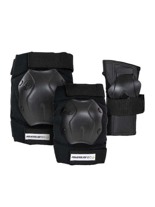 Powerslide Standard Eco Σετ Προστατευτικών για Rollers Μαύρο