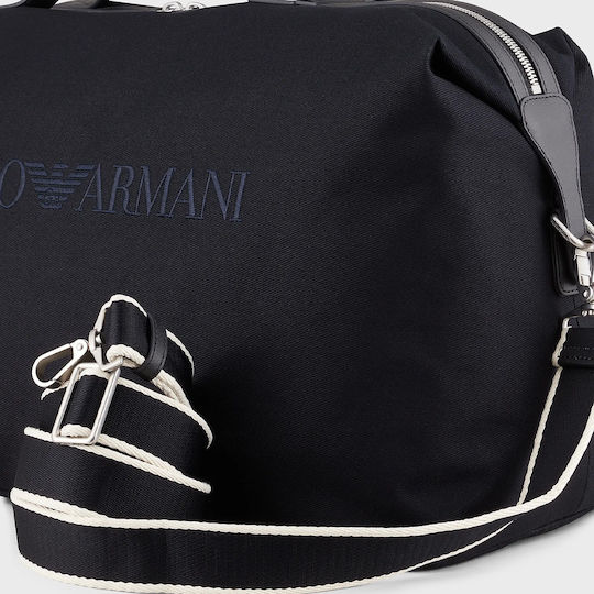 Emporio Armani Canvas Weekend Sack Voyage Navy Blue Fabric L58.5xW29.5xH35.5cm