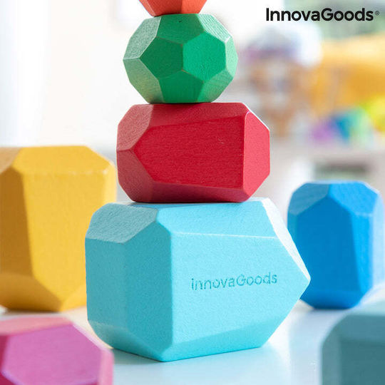 BS Toys Παιχνίδι Στοίβαξης Balancing Stones από Ξύλο για 36+ Μηνών