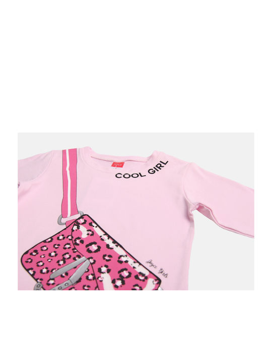 Joyce Kids Set with Leggings Winter 2pcs Pink Cool Girl