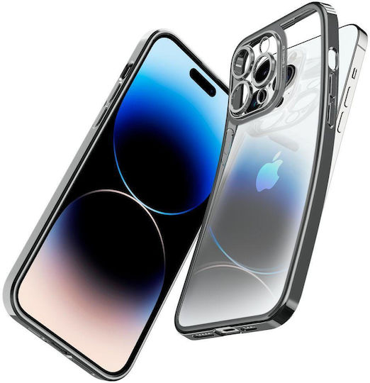 Spigen Optik Crystal Back Cover Σιλικόνης Chrome Gray (iPhone 14 Pro)