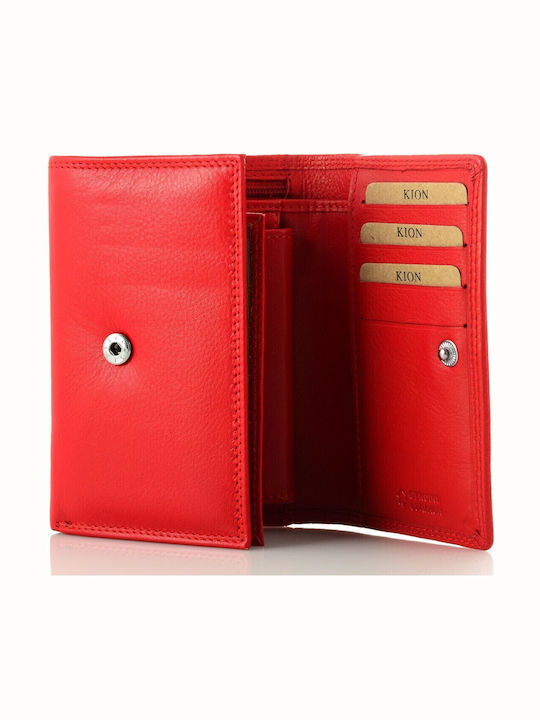 350 Small Leather Women's Wallet Classic Red