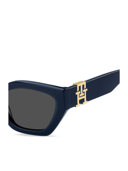 Tommy Hilfiger Women's Sunglasses with Navy Blue Plastic Frame and Gray Lens TH1979/S PJP/IR