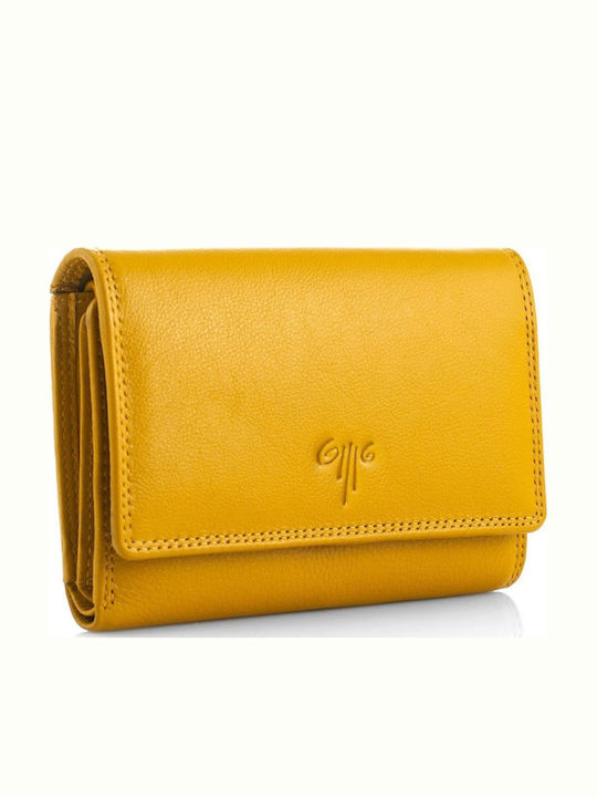 350 Small Leather Women's Wallet Classic Yellow
