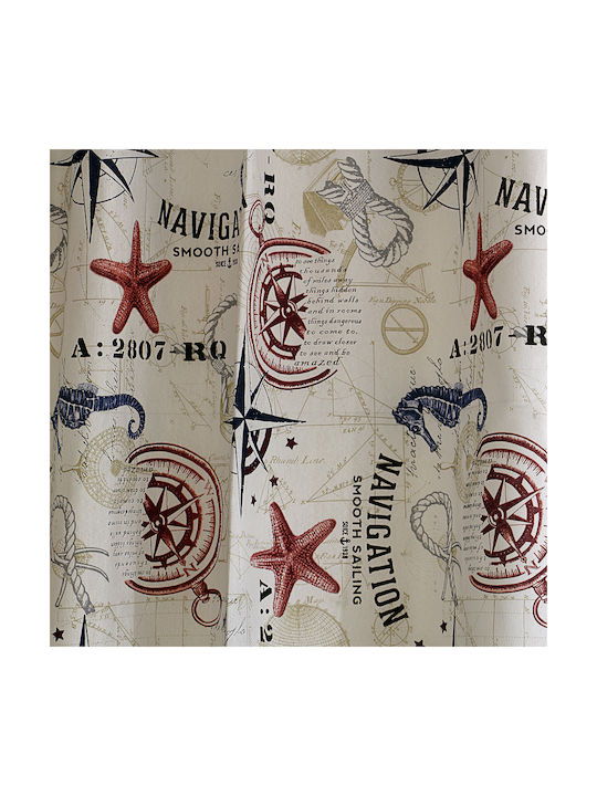 La Maison Blanche Curtain with Pencil Pleat Navigation Ecru 145x270cm