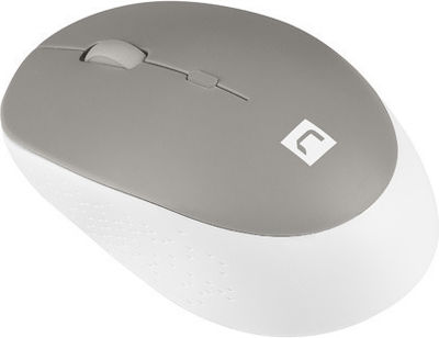 Natec Harrier 2 Ασύρματο Bluetooth Ποντίκι White/Grey