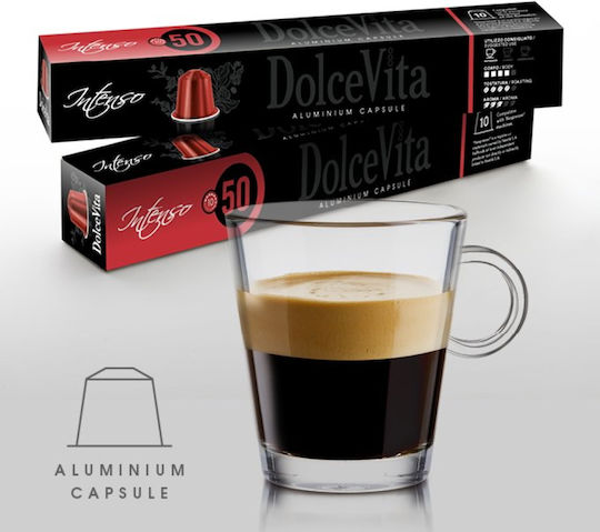 Dolce Vita Κάψουλες Espresso Intenso Συμβατές με Μηχανή Nespresso 10caps