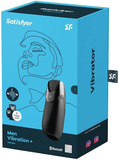 Satisfyer Мастурбатор с вибрация Мъже Вибрация + Мастурбатор Black 1бр
