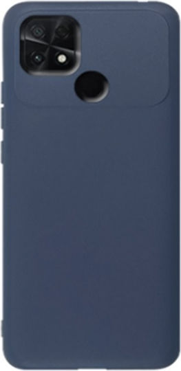 Slim Fit Liquid Back Cover Silicon Albastru închis (Poco C40)