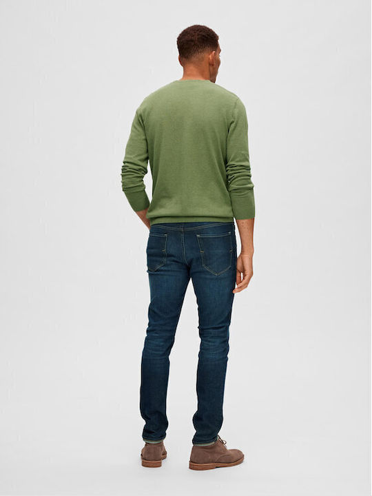 Selected Men's Long Sleeve Sweater Green