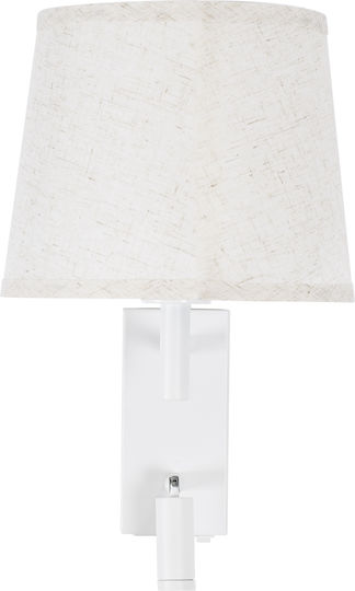 GloboStar Roulette-R Modern Wall Lamp with E27 Lamp Bulb Base with USB Port 22x37x37cm