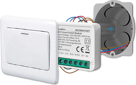 Nedis Smart Switch Wi-Fi 16A (με Ουδέτερο)