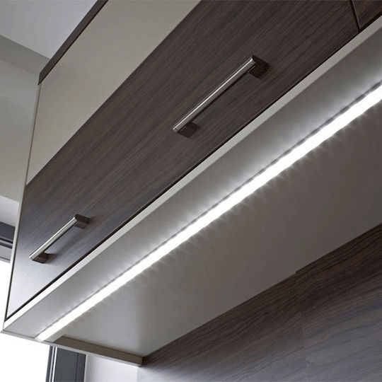 Redled Extern Aluminiumprofil für LED-Streifen Ecke mit Opal Abdeckung 200x1.5x1.5cm