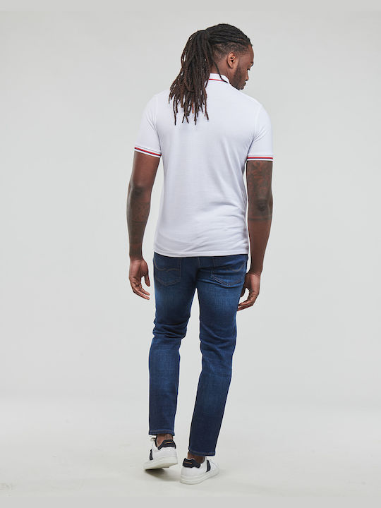 Jack & Jones Ανδρικό T-shirt Polo Λευκό