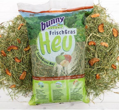 Bunny Nature Fresh Grass Hay Grass with Apple for Guinea Pig, Rabbit and Hamster 500gr